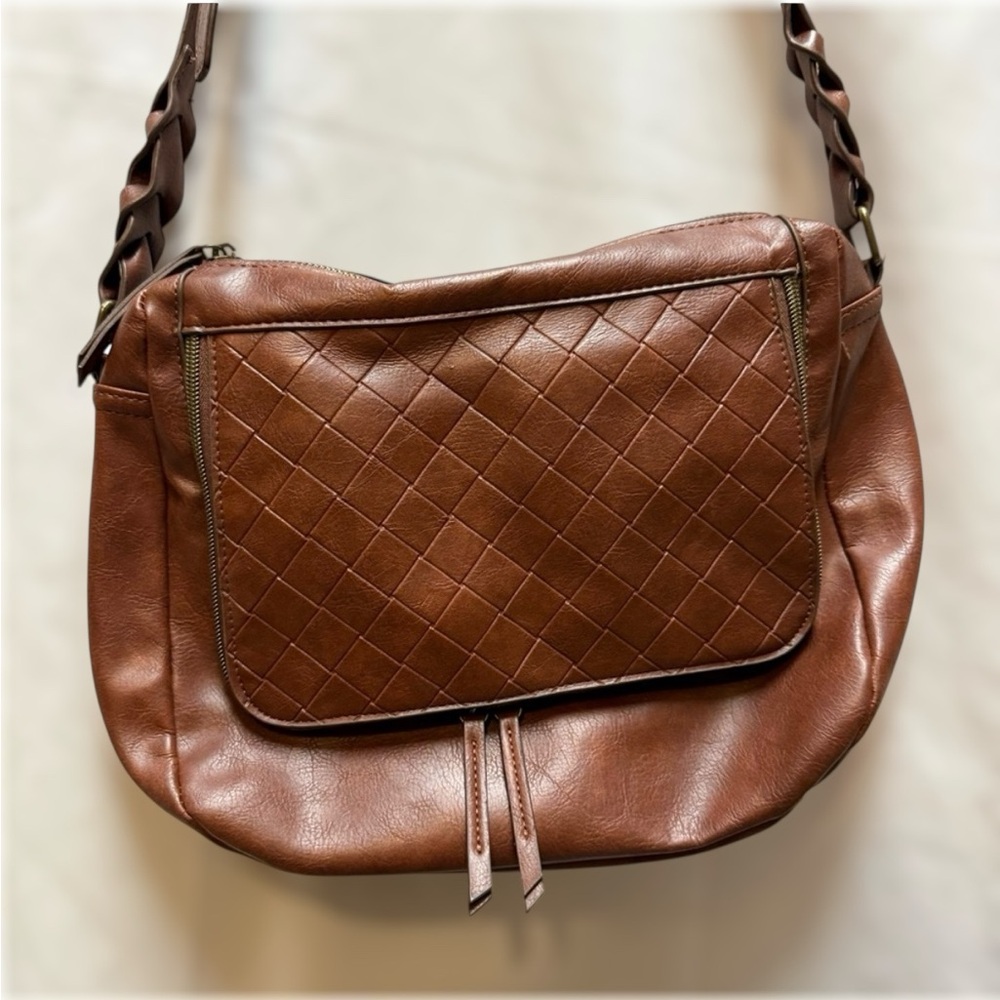 Brown Leather Crossbody Bag